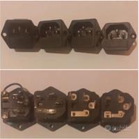 4 prese / spine d'alimentazione 220V da pannello c