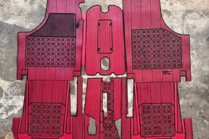 Fiat 500 N, D, F, L, R - set tappetini rossi