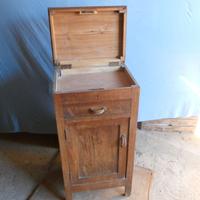 Antico Comodino/mobiletto con ribalta