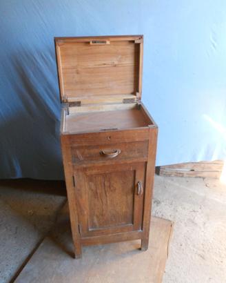 Antico Comodino/mobiletto con ribalta