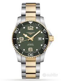 Longines Hydro Conquest 41mm bicolore Green Nuovo