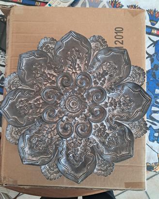 Panello da parete Mandala Rosone  effetto pietra 