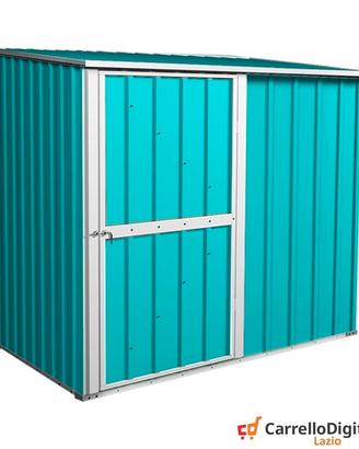 Box casetta giardino Acciaio 174x100 azzurro