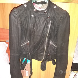Giacca pelle scamosciata burberry brit
