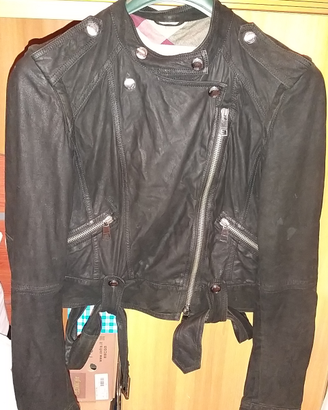 Giacca pelle scamosciata burberry brit