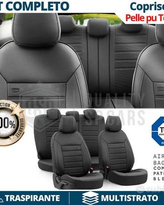 COPRISEDILI per CITROEN C3 Aircross in PELLE Nera