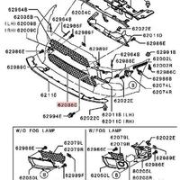 Griglia paraurti ant mitsubishi lancer evo x 10