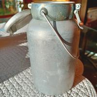 bidoncino latte cilindrico alluminio 2 litri 