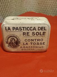 Rara Scatola Latta Vintage "Pasticca del Re Sole"