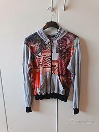 Giacca fantasia con cappuccio