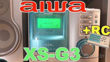 AIWA Mini Hi-Fi 3 CD Changer Cassette Radio XS-G3