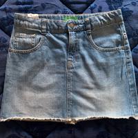 Minigonna jeans Benetton - bambina 10 anni