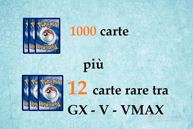 Pokémon GCC: 1000 carte più 12 rare tra GX V VMAX