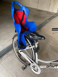 Seggiolino bici posteriore ed anteriore per bimbi