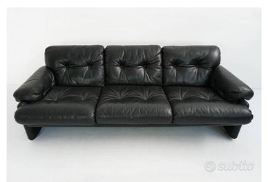 Coronado Divano Afra&Tobia Scarpa B&B Pelle Nera