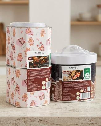 Set 3 Scatole di Latta Natalizie Smukee Home – Nuo