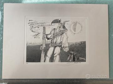 Acquaforte Omaggio al Brasile di Aldemir Martins