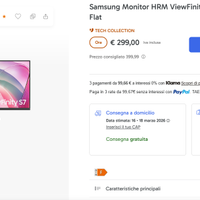 Monitor samsung 32 pollici 4K Viewfinity S7