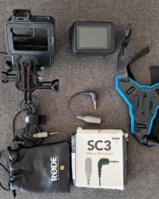 Go Pro Hero 7 Black + KIT da Motovlog e supporti