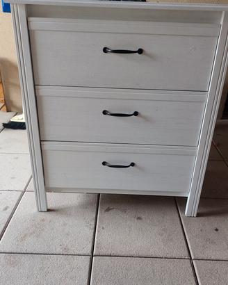Cassettiera Ikea  Brusali più kit fasciatoio 