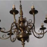Lampadario in ottone