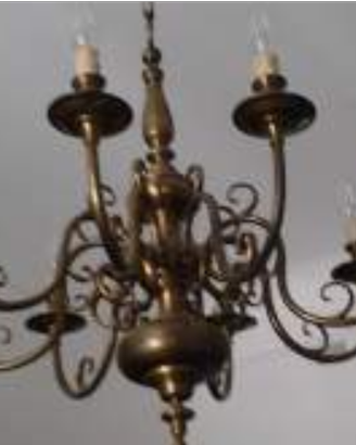 Lampadario in ottone