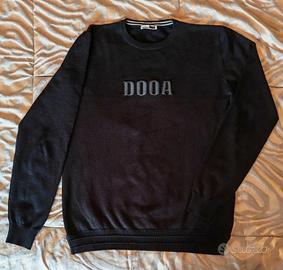 Maglione DOOA Nero - Taglia L-Logo a rilievo