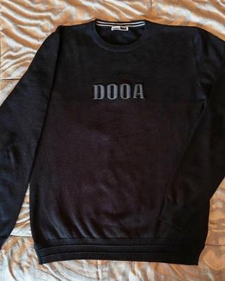Maglione DOOA Nero - Taglia L-Logo a rilievo