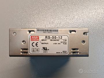 Alimentatore Mean Well RS-50-12  12 V