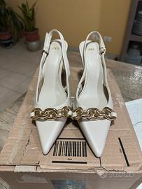 Scarpe Décolleté da Donna Zara di Colore Beige