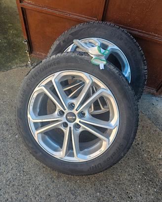 Cerchi opel 17  5x115  con gomme M+S