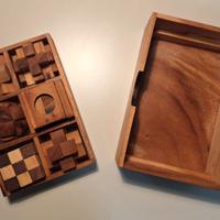Set rompicapi in legno – puzzle artigianali