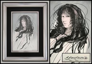 Litografia a colori Retouché di Riccardo Benvenuti