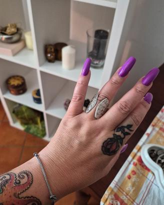anello in argento 925 aperto avanti 