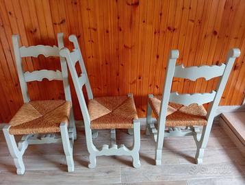 Tavolo in Legno Massiccio Laccato Grigio 200x72cm