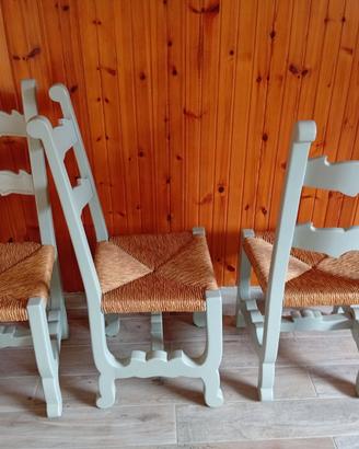 Tavolo in Legno Massiccio Laccato Grigio 200x72cm