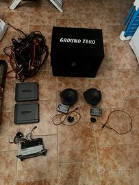 Impianto audio completo montabile su fiat punto.