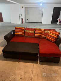 Divano letto con penisola