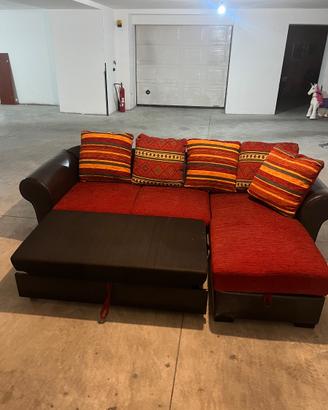 Divano letto con penisola