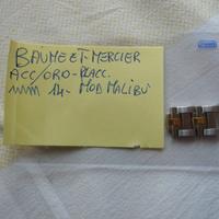 Baume et Mercier 2 maglie acc oro mod Malibù orig