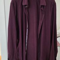 Camicia Exenne Bordeaux a coste diagonali