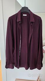Camicia Exenne Bordeaux a coste diagonali