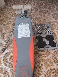 Set Palestra Domyos panca bilanciere manubri pesi