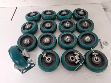 Set Ruote TR-Roll Tellure Rota per Carrelli 