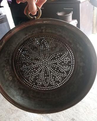 Setaccio antico in rame vintage