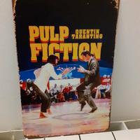 Targa in metallo PULP FICTION movie mitico