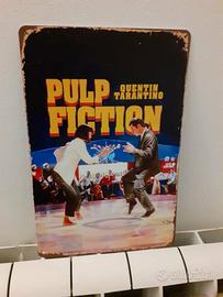Targa in metallo PULP FICTION movie mitico