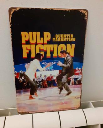 Targa in metallo PULP FICTION movie mitico