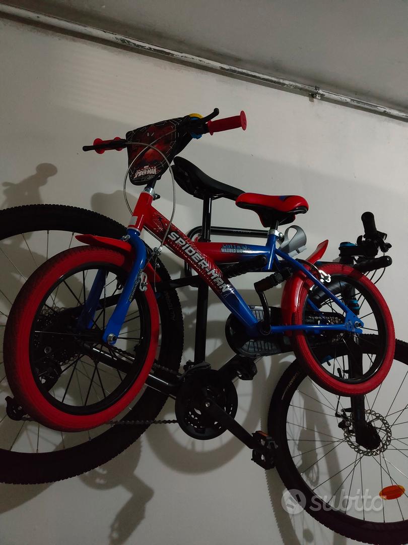 Bicicletta 16 Pollici Spiderman da Bambino Rotelle Bici Mountain Bike per  Bimbo