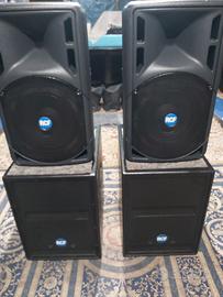 CASSE ATTIVE E COPPIA SUBWOOFER  RCF